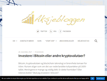 Tablet Screenshot of aksjebloggen.com